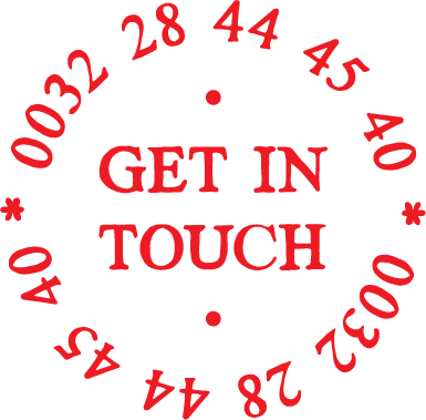 Get in Touch at 0032 2 844 45 40